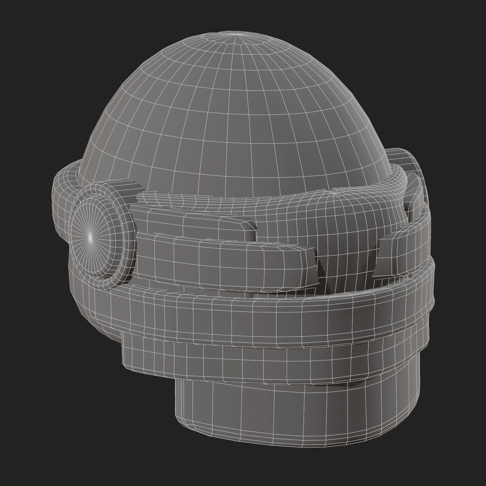 Helmet scifi military combat 3d model Low-poly 3D model_11