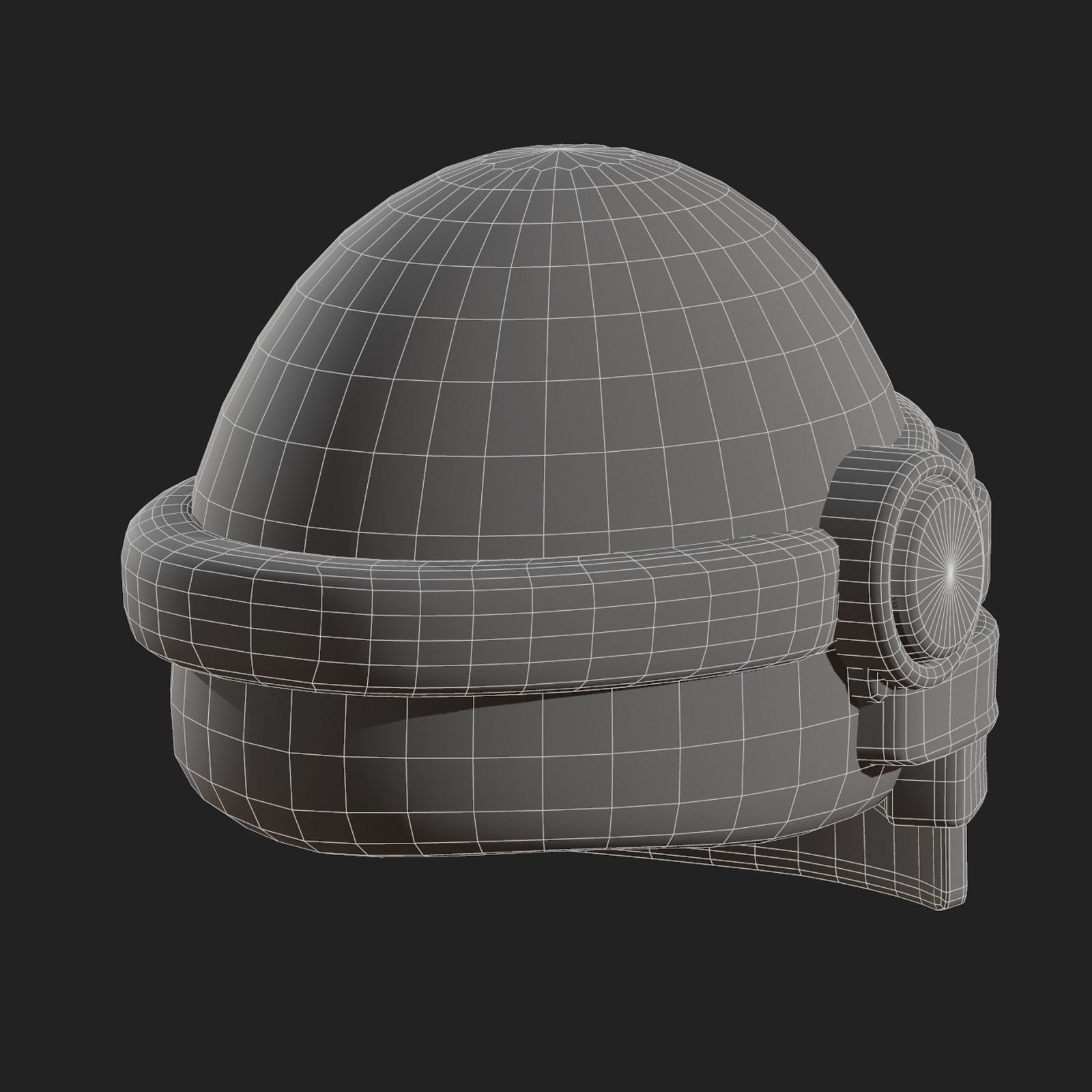 Helmet scifi military combat 3d model Low-poly 3D model_12