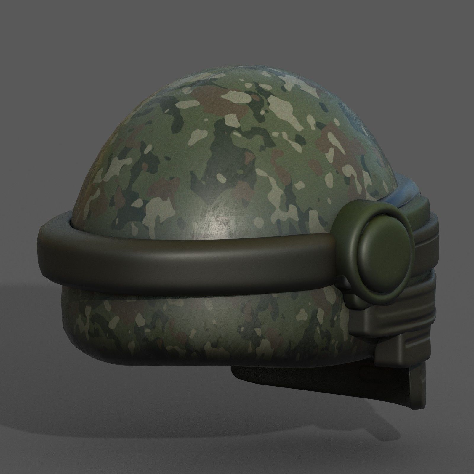 Helmet scifi military combat 3d model Low-poly 3D model_8