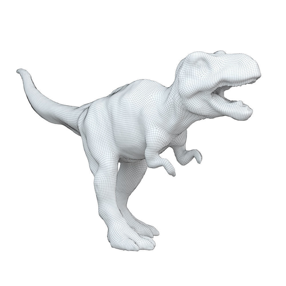 Allosaurus Toy 3D model_5