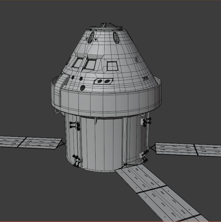 Orion Capsule 3D model_11