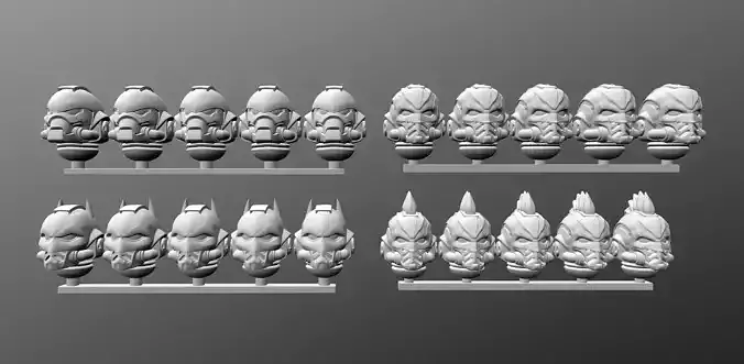 space heroes helmet pack 3D print model