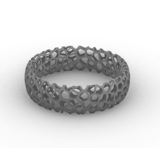 Algorithm of Grasshopper Rhino for create Voronoi ring 3D print model_15