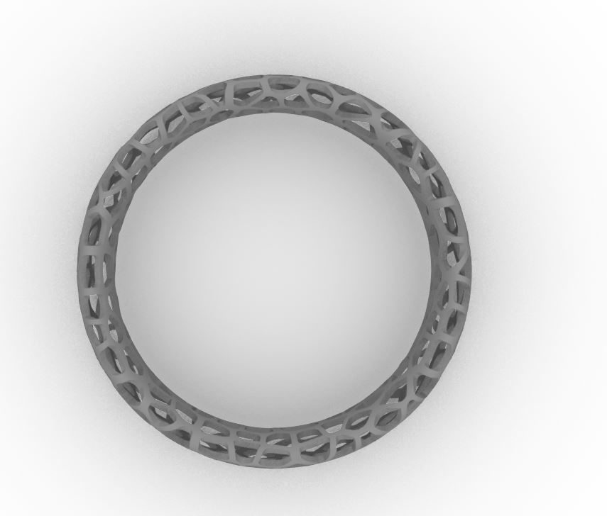 Algorithm of Grasshopper Rhino for create Voronoi ring 3D print model_13