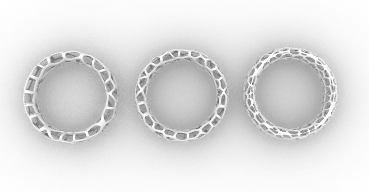 Algorithm of Grasshopper Rhino for create Voronoi ring 3D print model_12