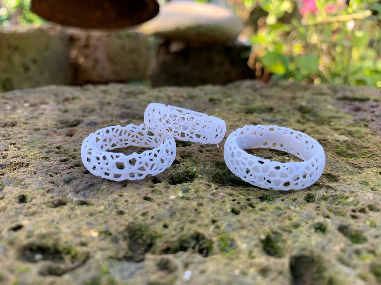 Algorithm of Grasshopper Rhino for create Voronoi ring 3D print model_3