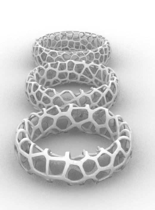 Algorithm of Grasshopper Rhino for create Voronoi ring 3D print model_11
