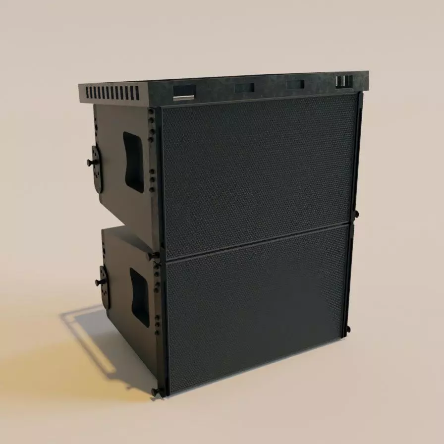 truss system line array Free low-poly 3D model_0