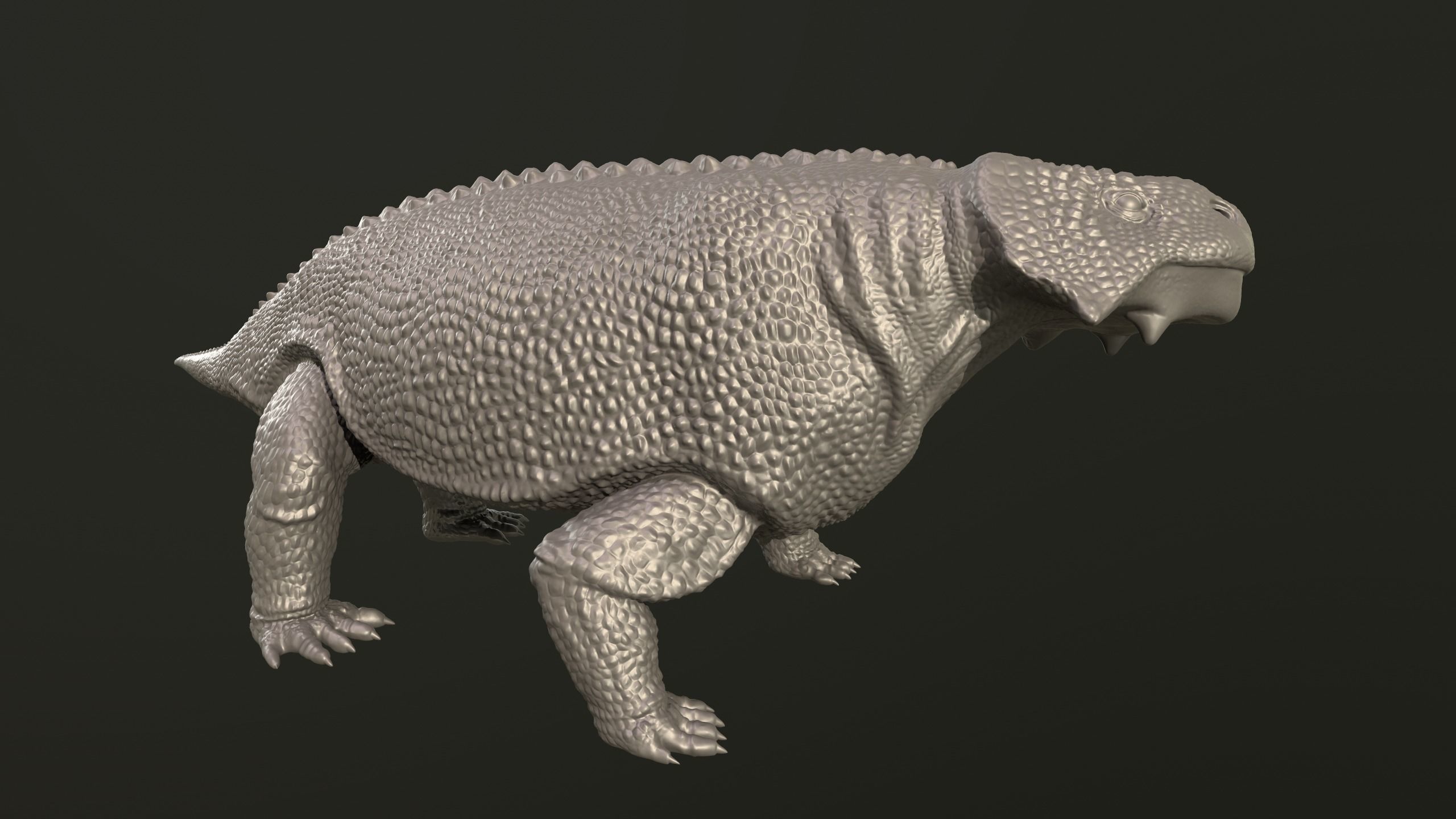 Bradysaurus dinosaur 3D print model_4