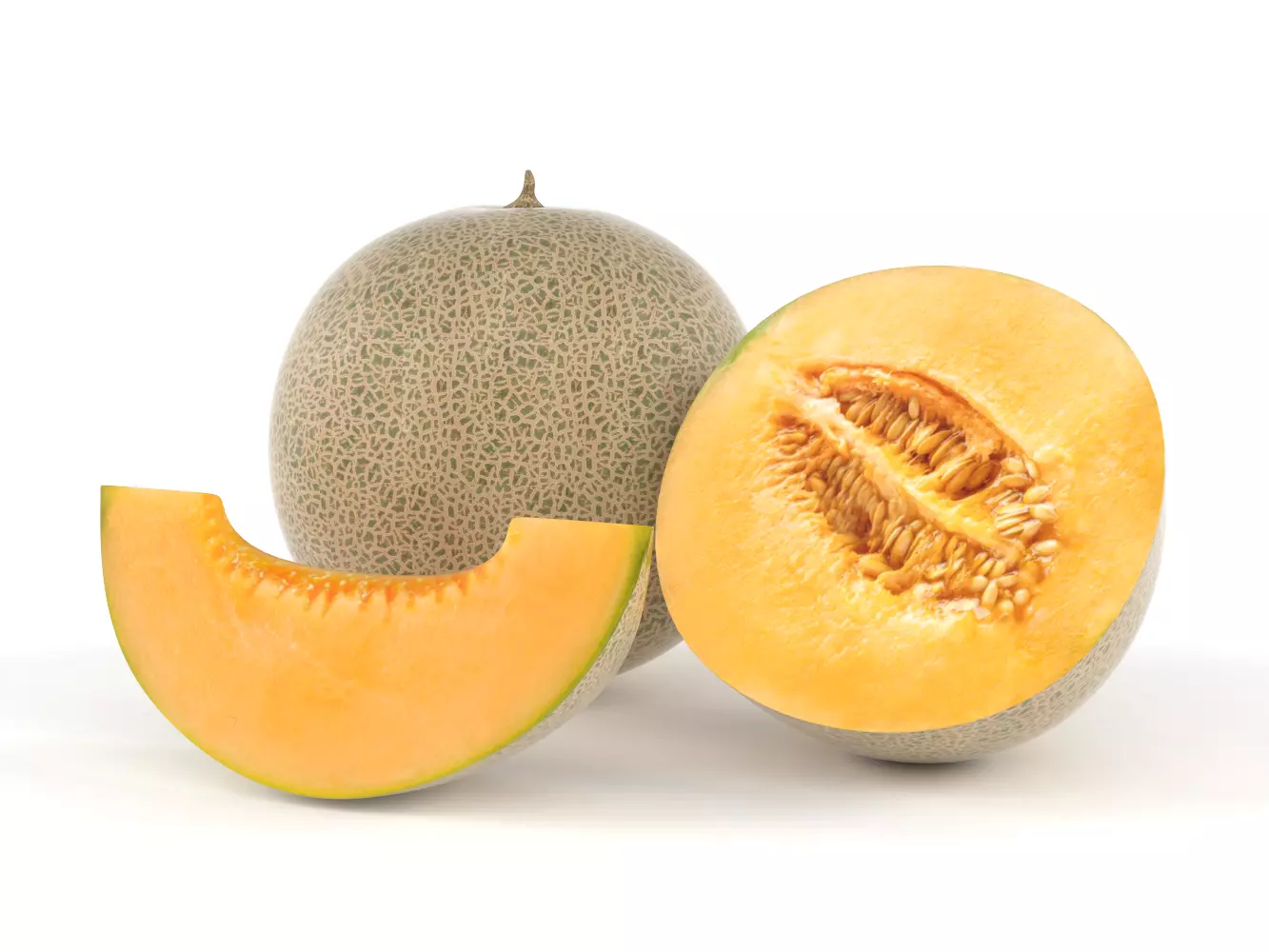 Cantaloupe melon 3D model_0