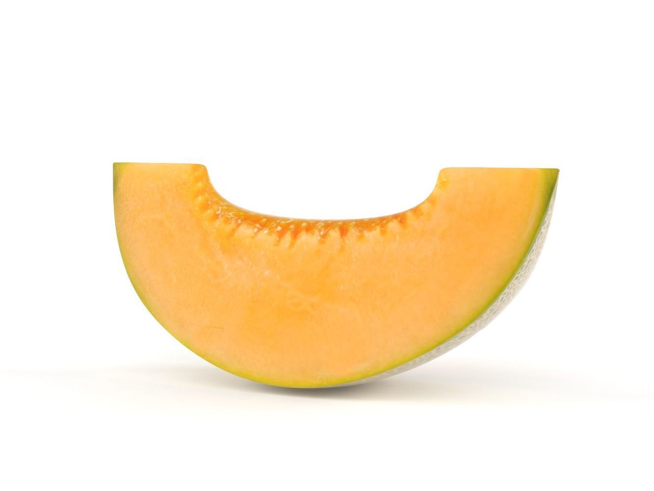 Cantaloupe melon 3D model_4