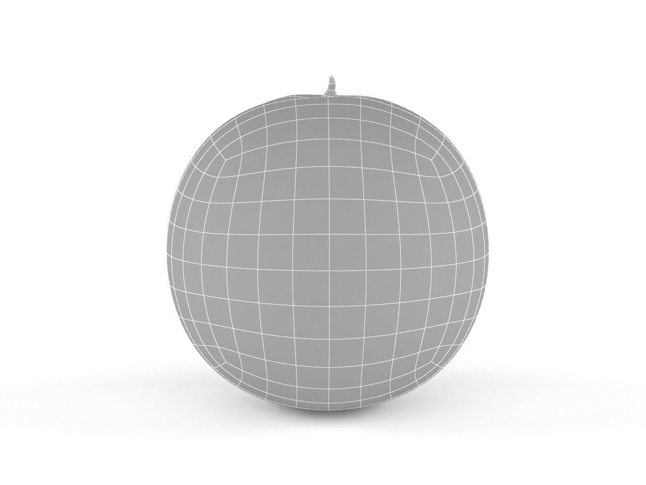 Cantaloupe melon 3D model_6
