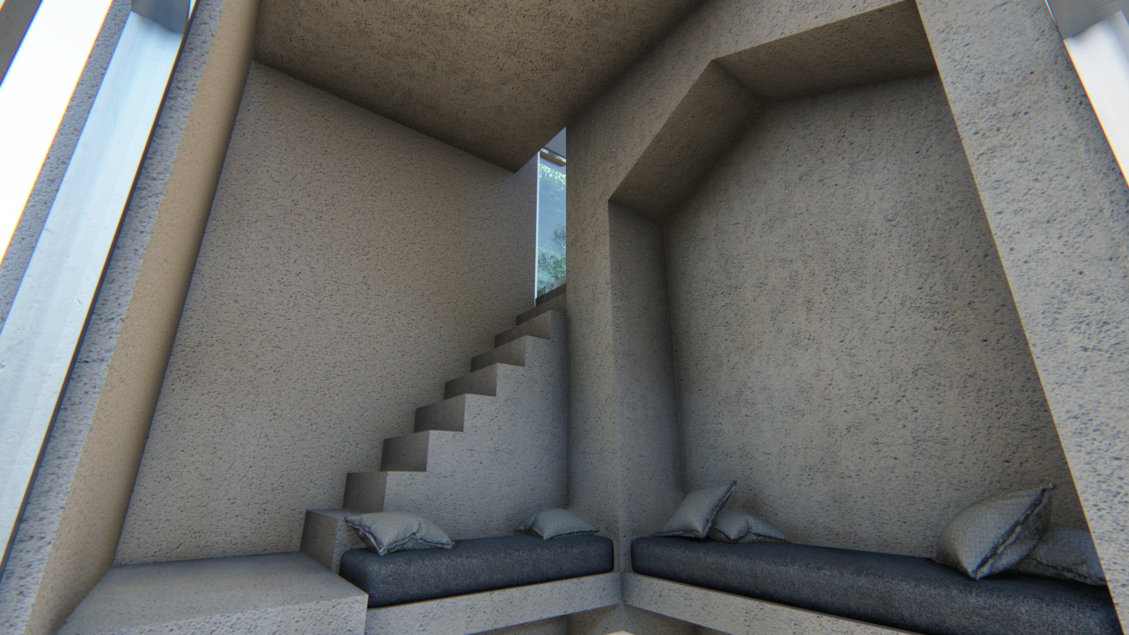 tiny forest house 3D model_8