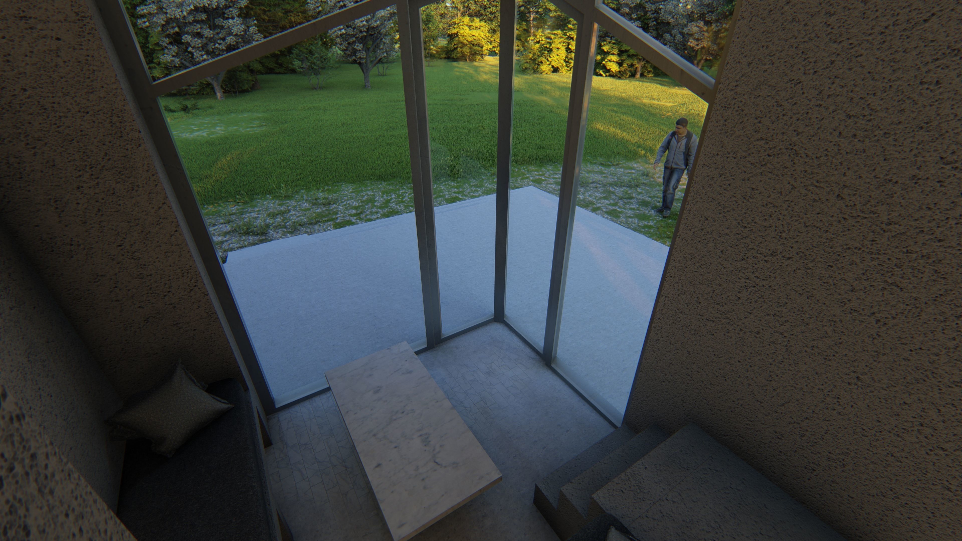 tiny forest house 3D model_7