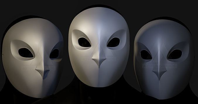 Gotham Knights Court of Owls Mask 3D Printing 3D print model