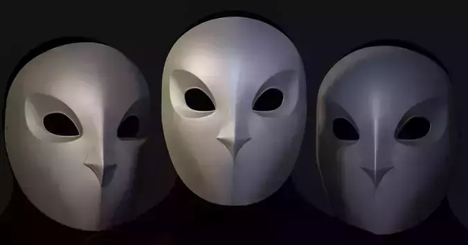 Gotham Knights Court of Owls Mask 3D Printing 3D print model