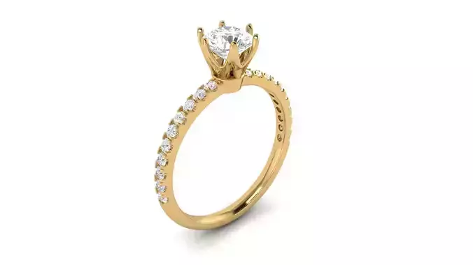 Princess Diamond Engagement Ring