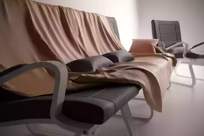 Contemporary Sofa and Armchair