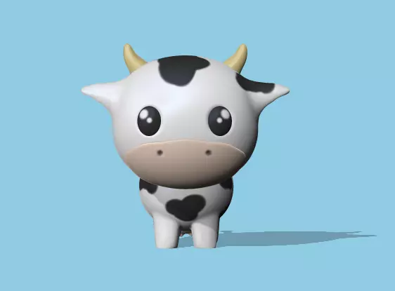 Little cow 3D print model