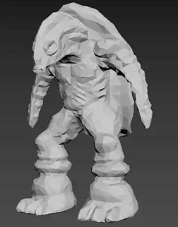 Turtle Monster Low Poly 