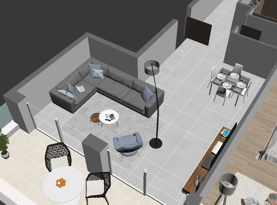 3d apartment floorplan 3D model_2
