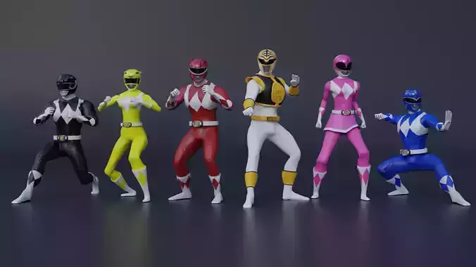 Power Rangers 3D model
