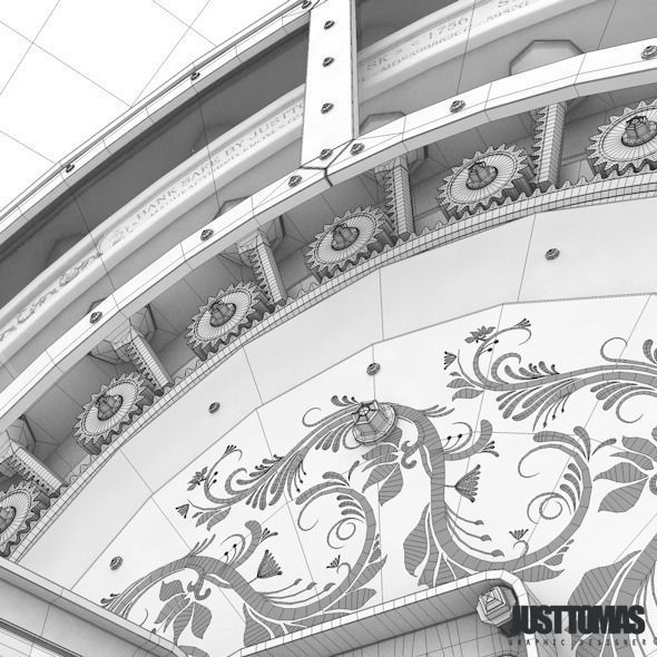 Detailed Bank Safe Low-poly 3D model_15