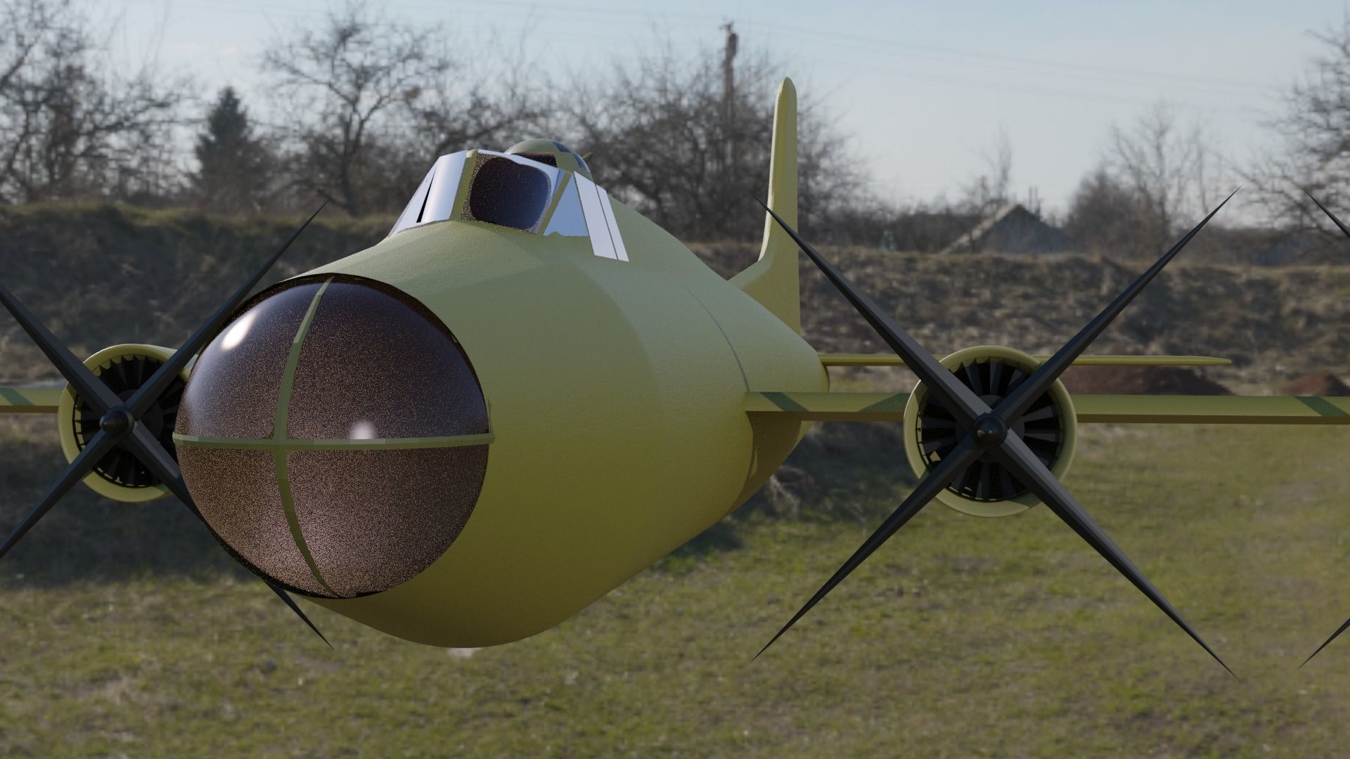 Boeing B-17 Flying Fortress Free 3D model_1