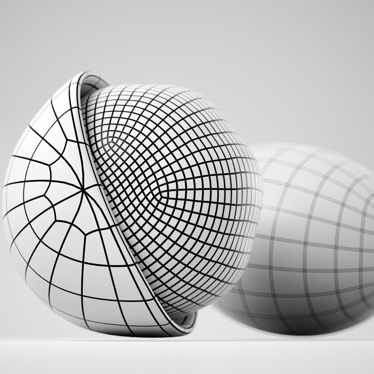 Hazelnut garlic bulb 3D model_6