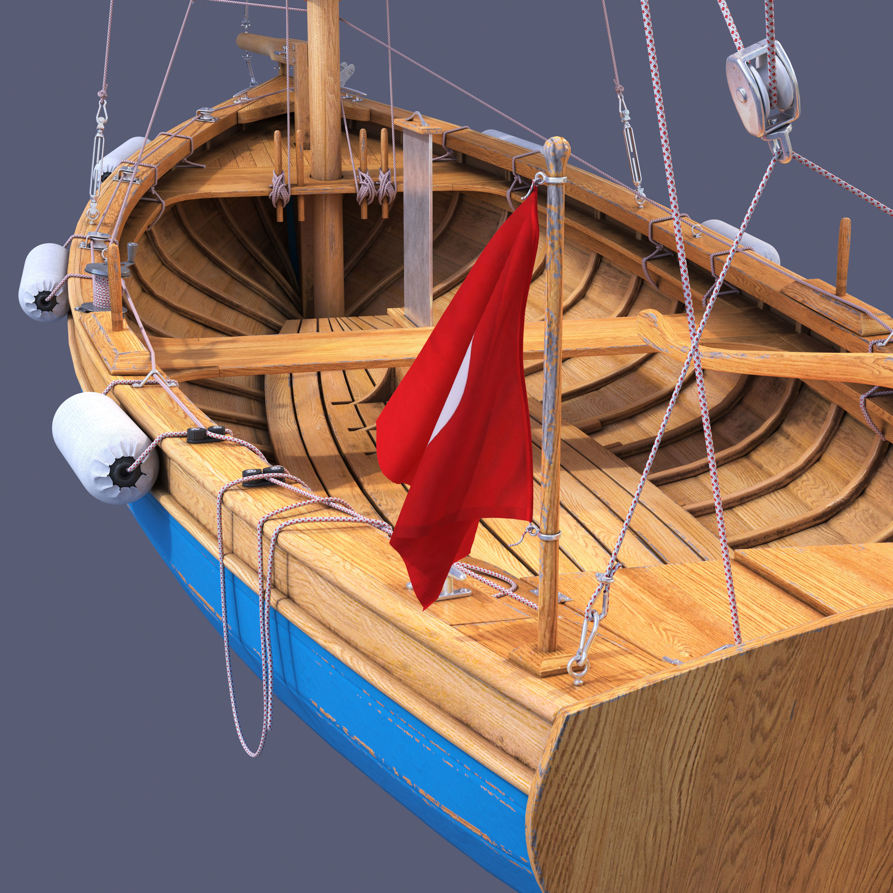 sailboat sailing boat 3D model_3