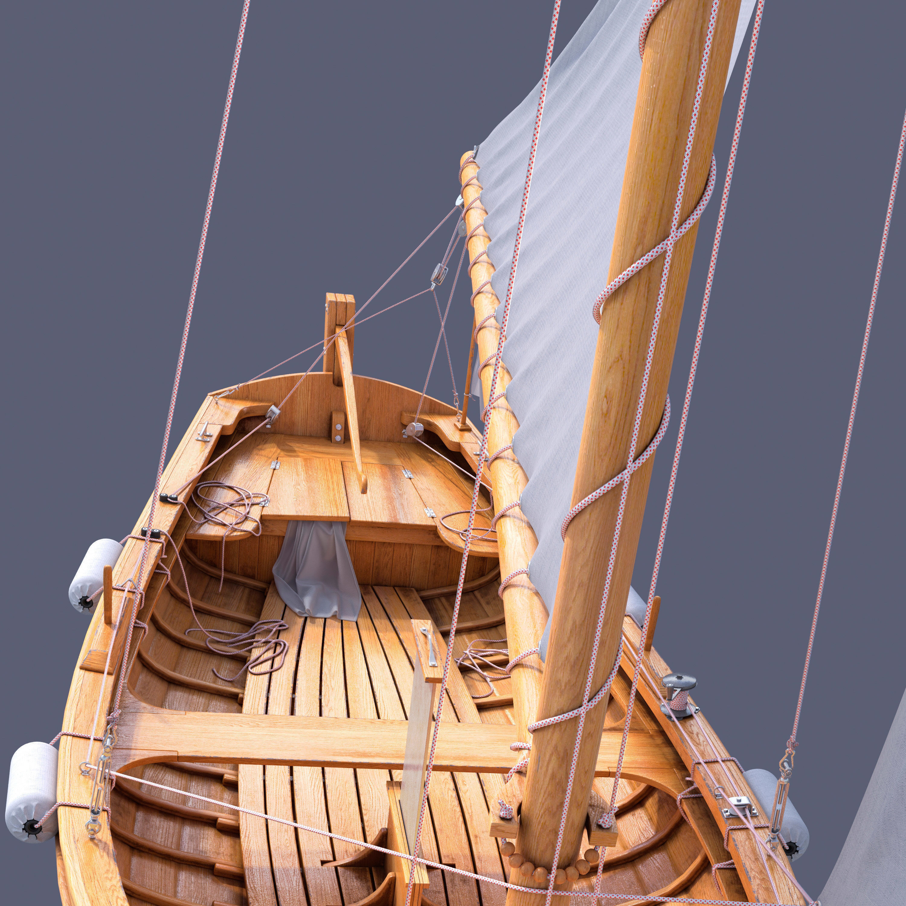 sailboat sailing boat 3D model_5