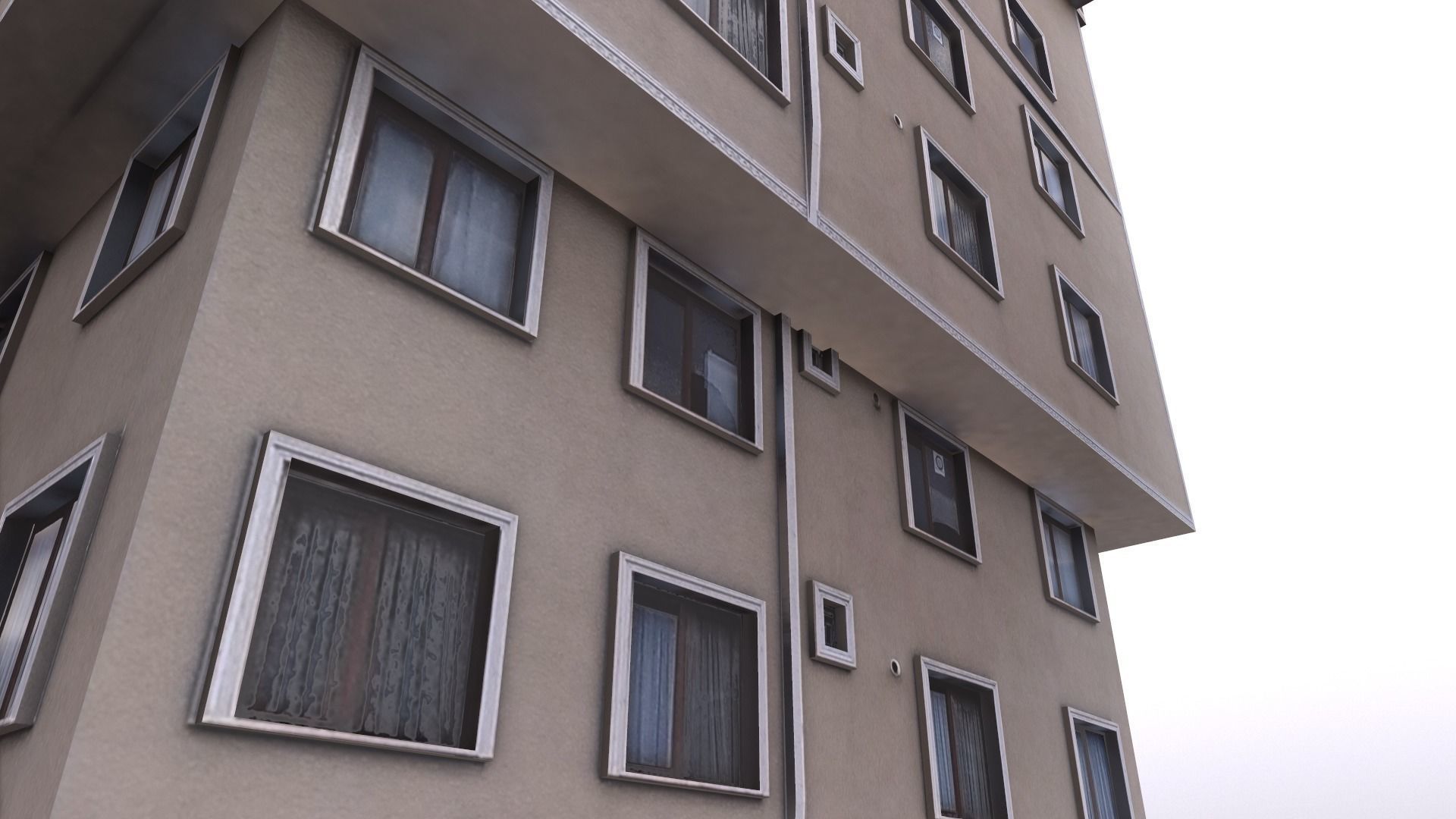 Architectural Building-12 Low-poly 3D model_12