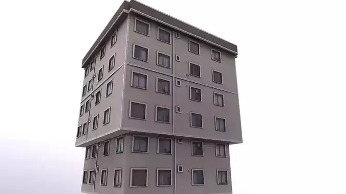 Architectural Building-12 Low-poly 3D model