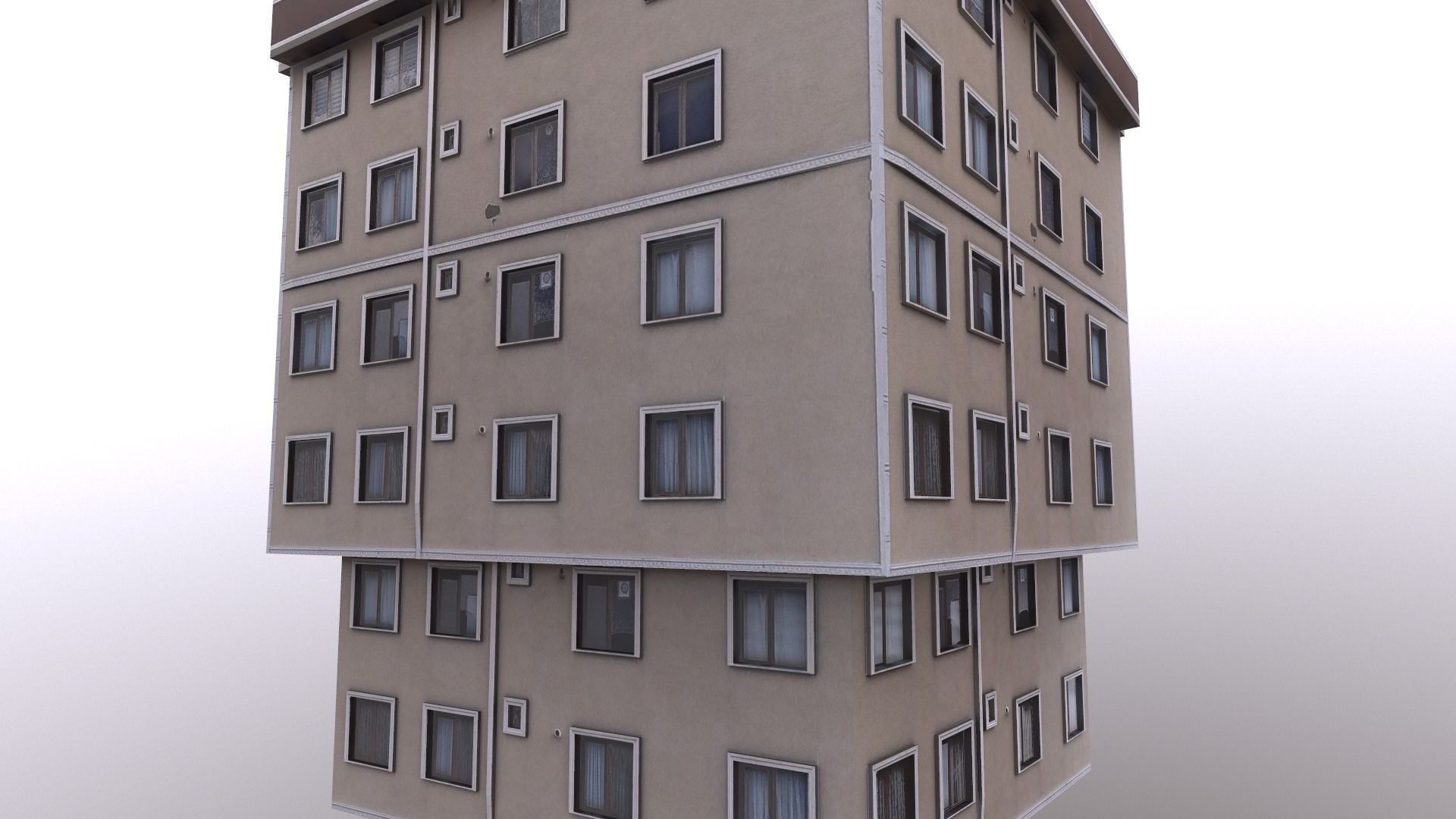 Architectural Building-12 Low-poly 3D model_13