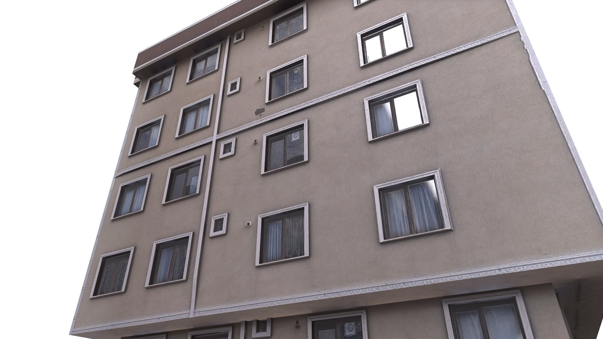 Architectural Building-12 Low-poly 3D model_14