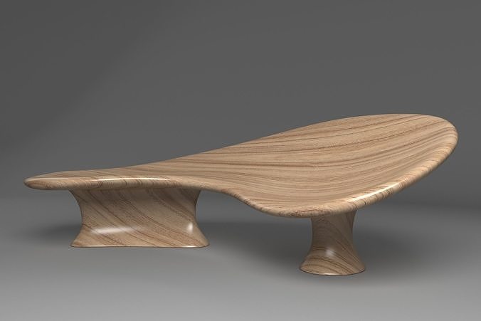 Solid Wooden Sofa 3D model