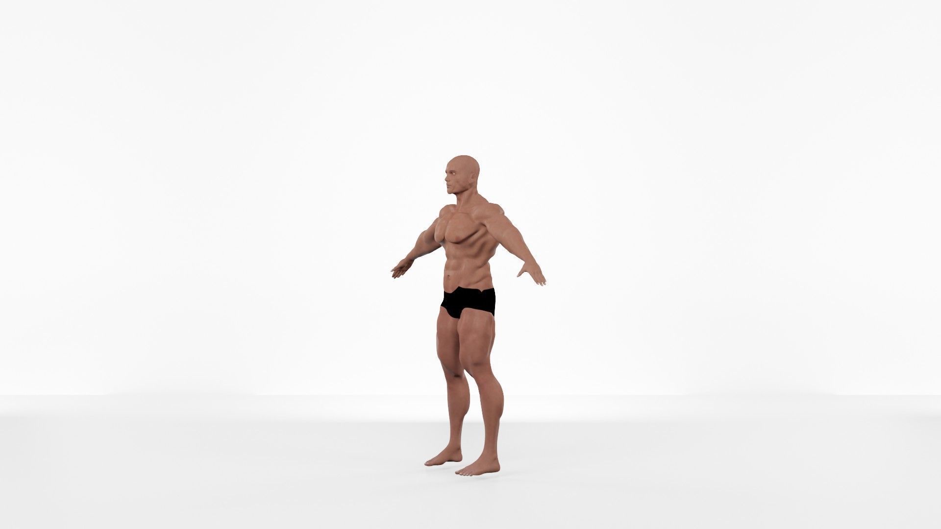 Musculer Man  3D model_3