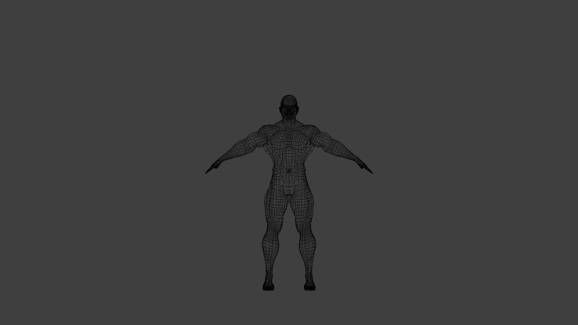 Musculer Man  3D model_5