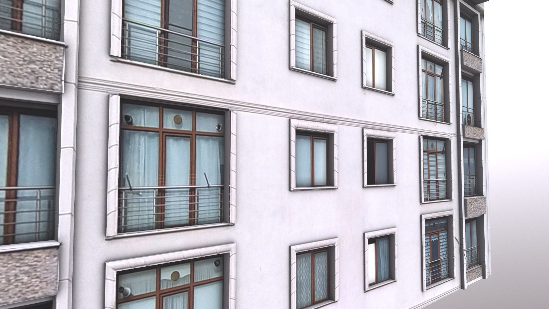 Architectural Building-13 Low-poly 3D model_5