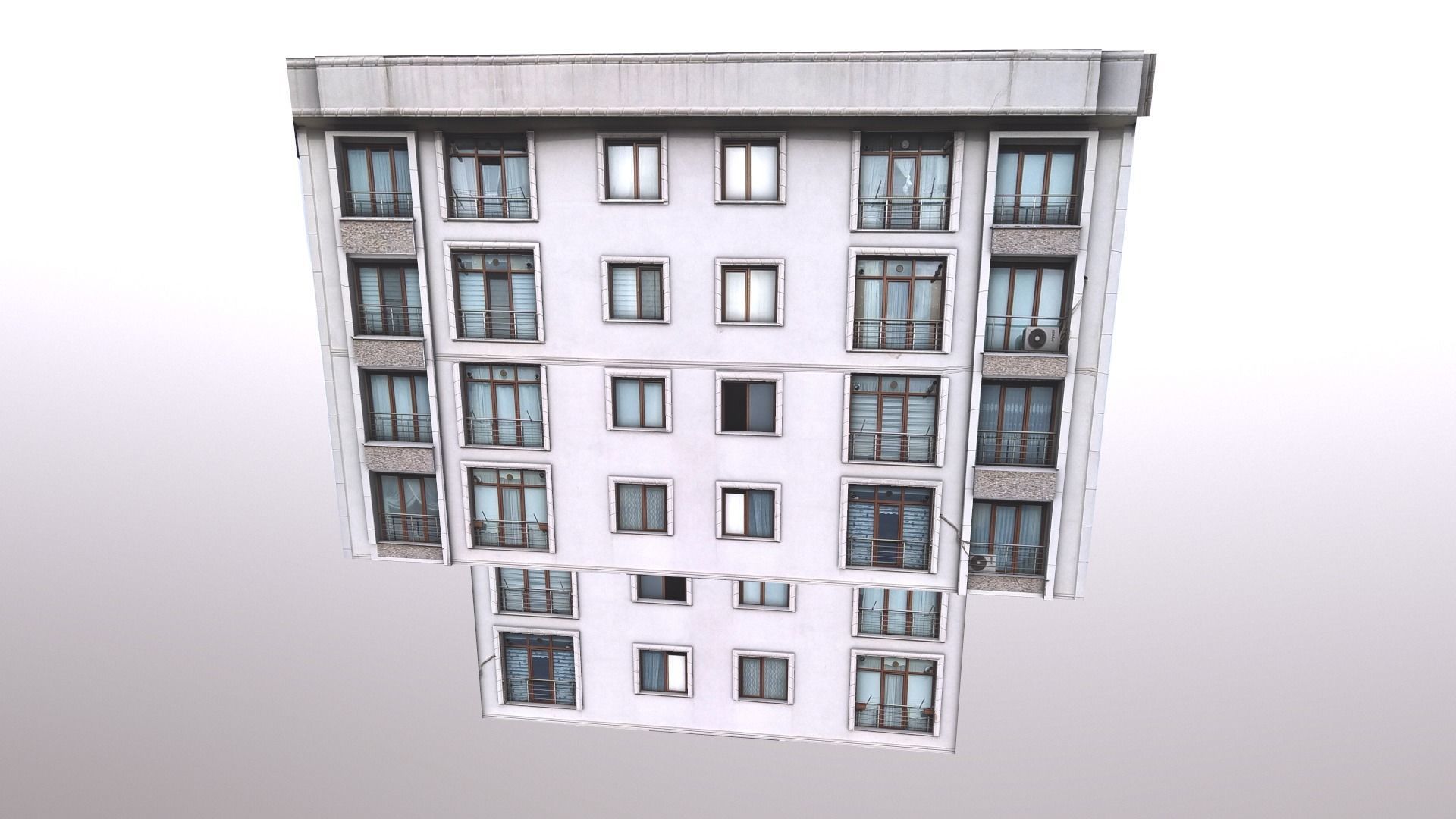 Architectural Building-13 Low-poly 3D model_11