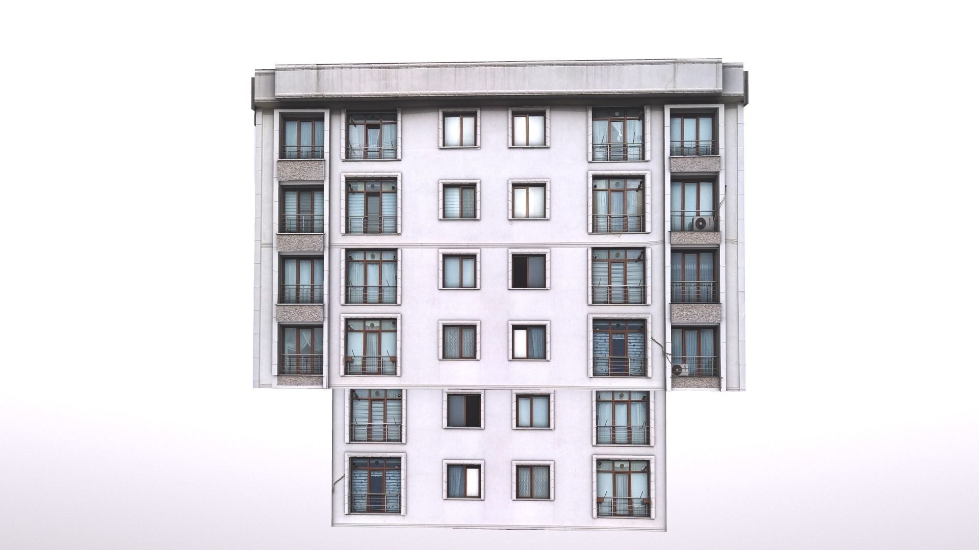 Architectural Building-13 Low-poly 3D model_10