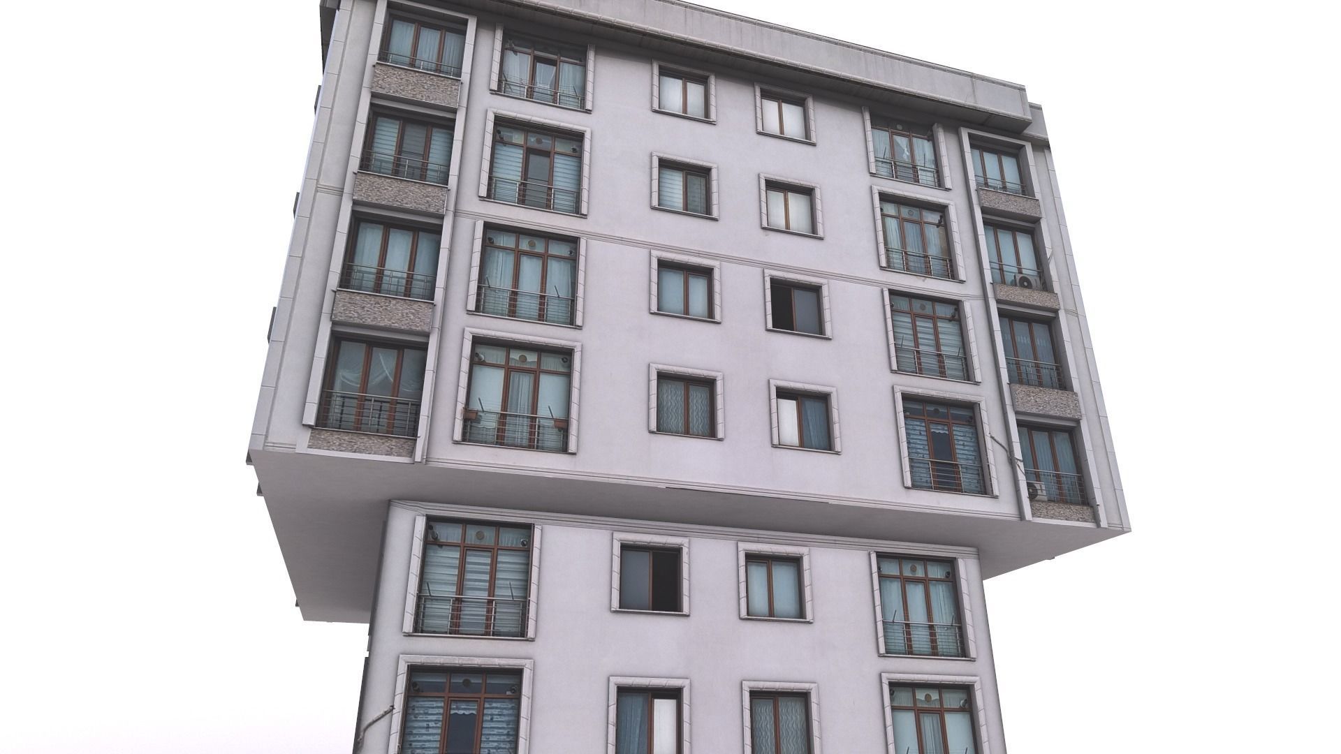 Architectural Building-13 Low-poly 3D model_15