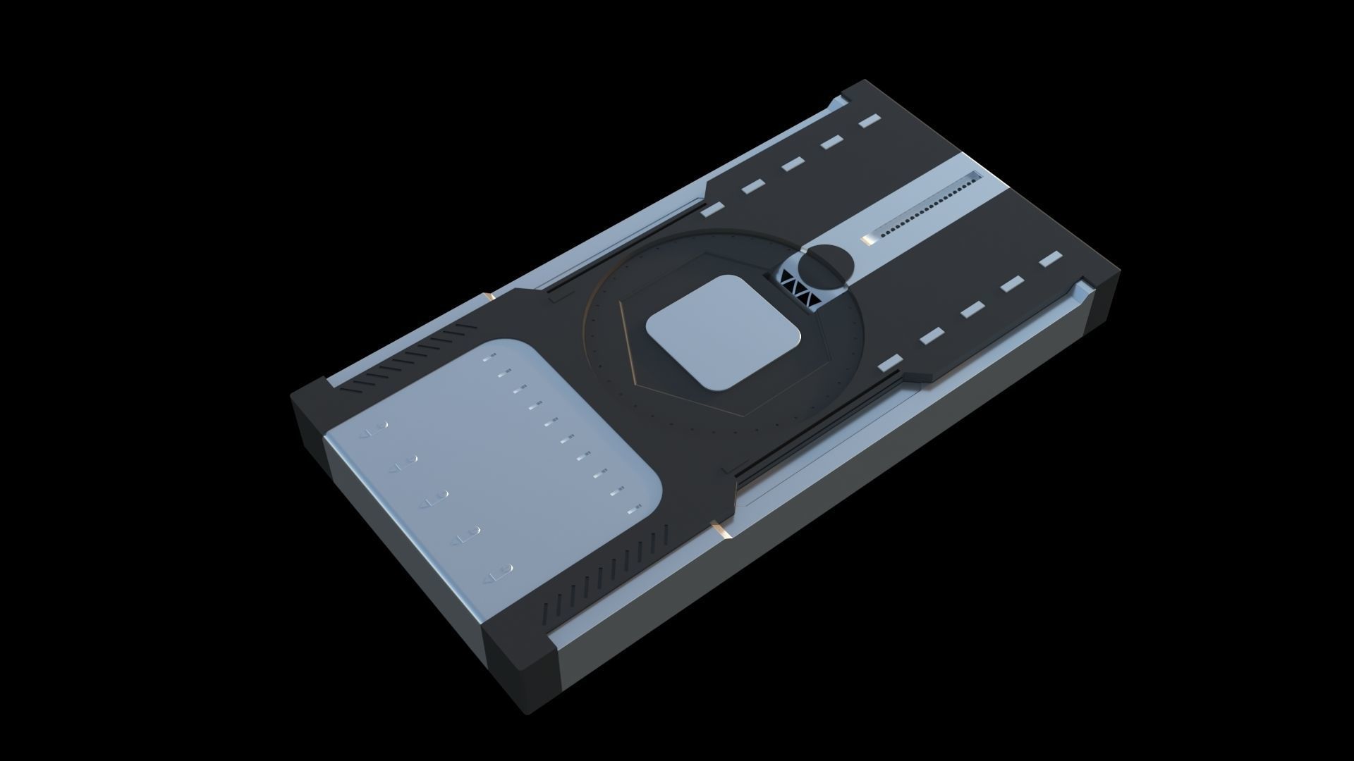 Sci-Fi Panels Pack vol 03 Low-poly 3D model_9