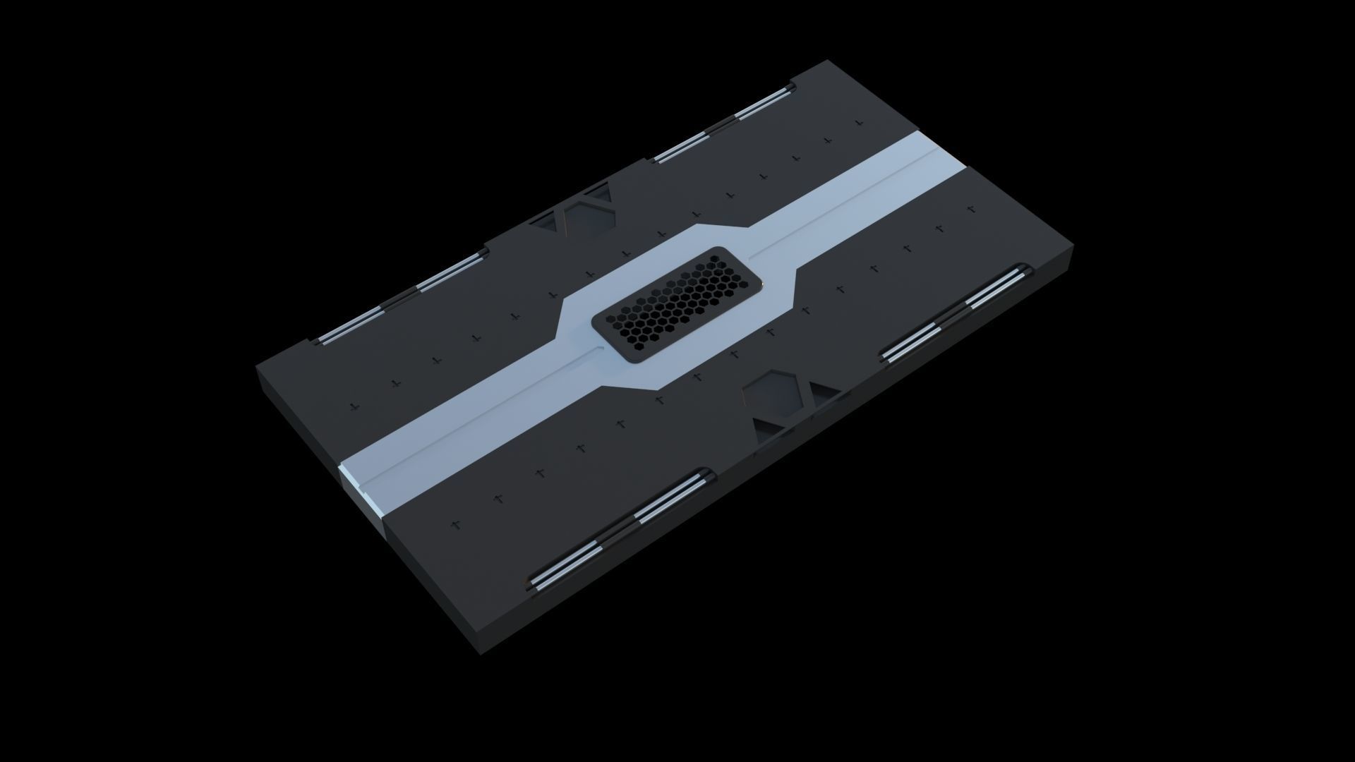 Sci-Fi Panels Pack vol 03 Low-poly 3D model_22