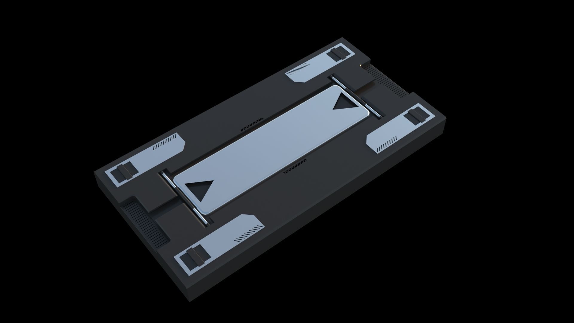 Sci-Fi Panels Pack vol 03 Low-poly 3D model_16