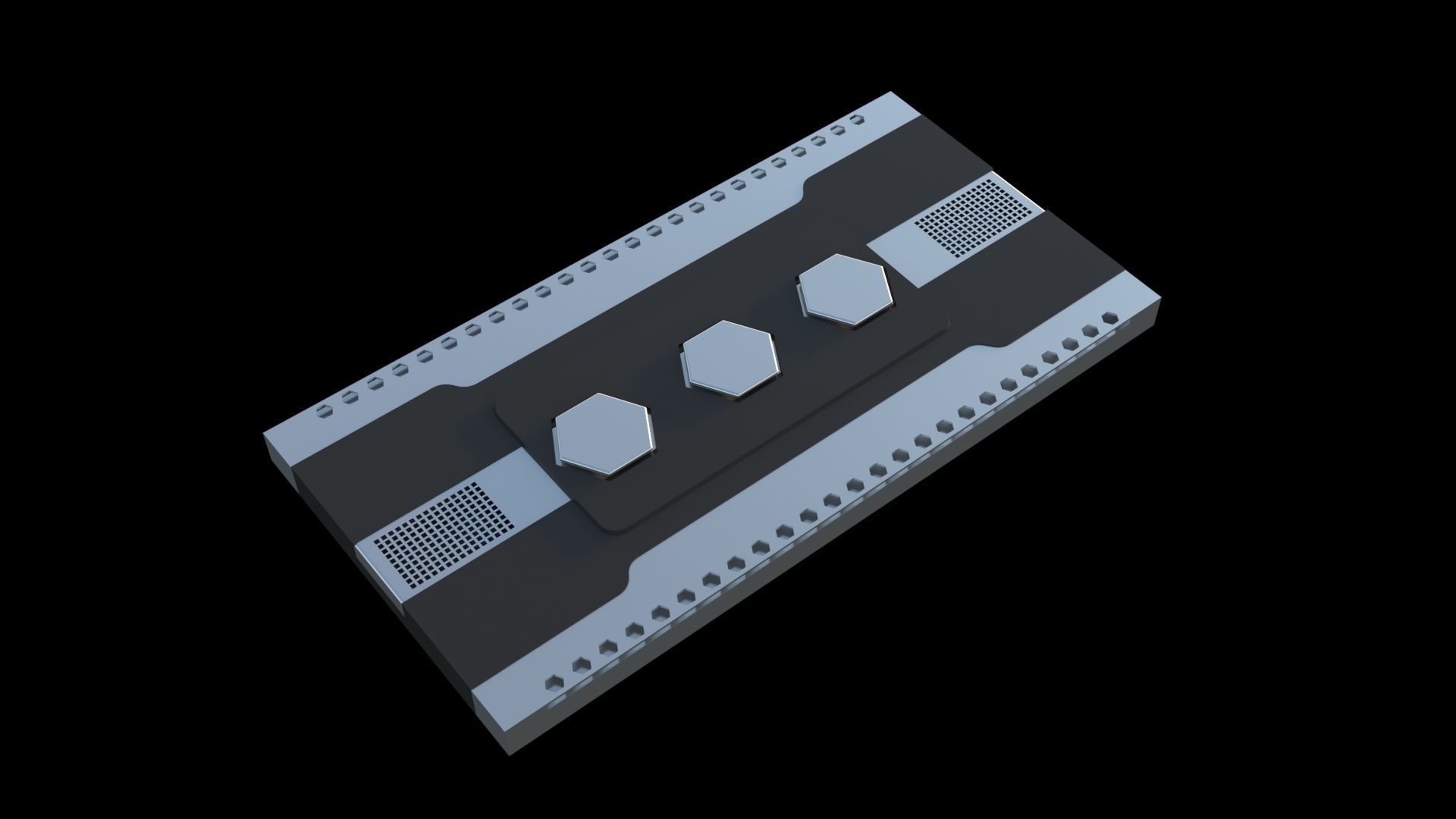 Sci-Fi Panels Pack vol 03 Low-poly 3D model_10