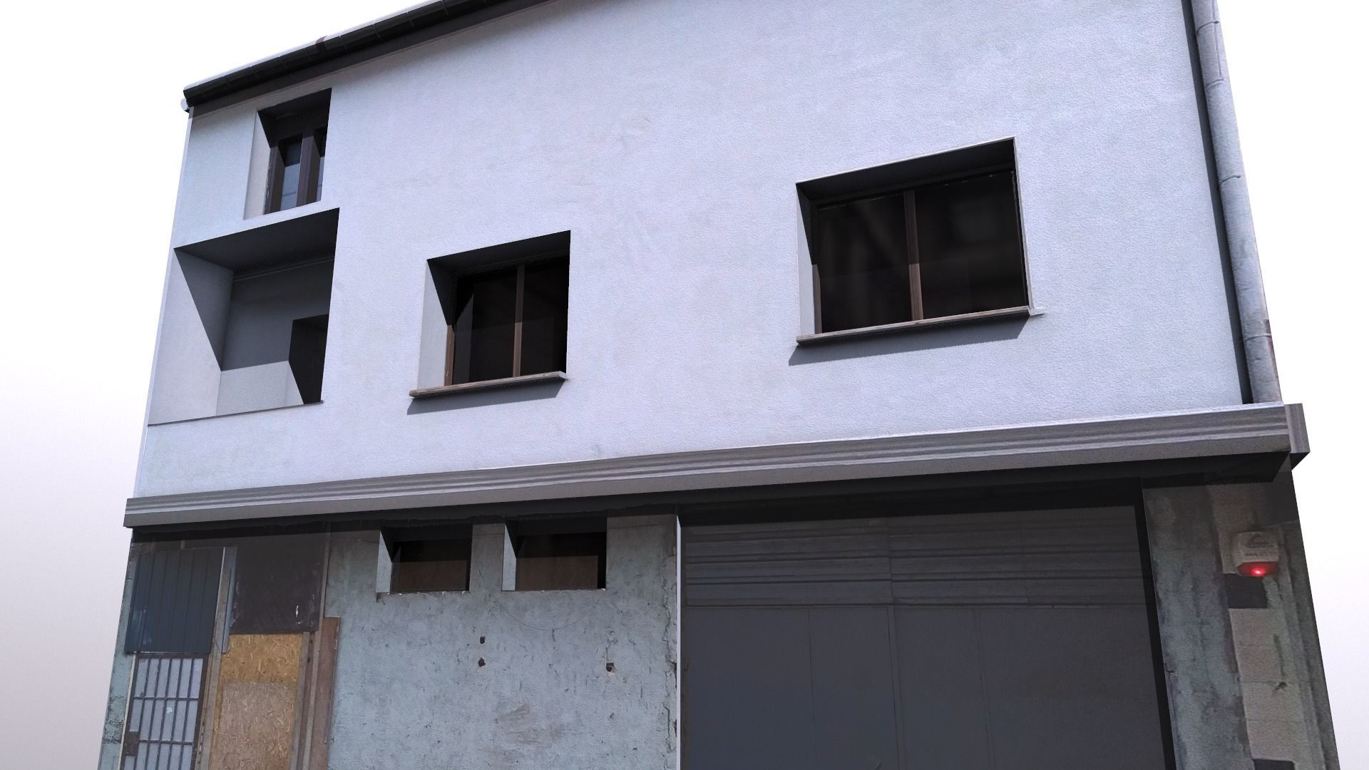 Architectural Building-14 Low-poly 3D model_8