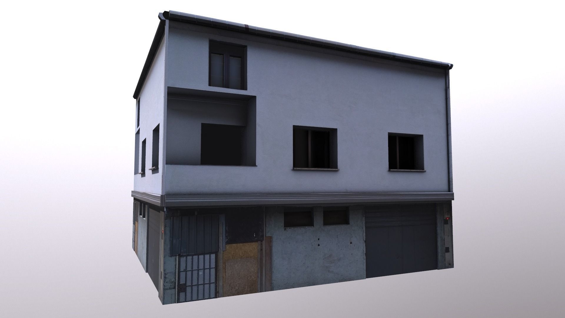 Architectural Building-14 Low-poly 3D model_4