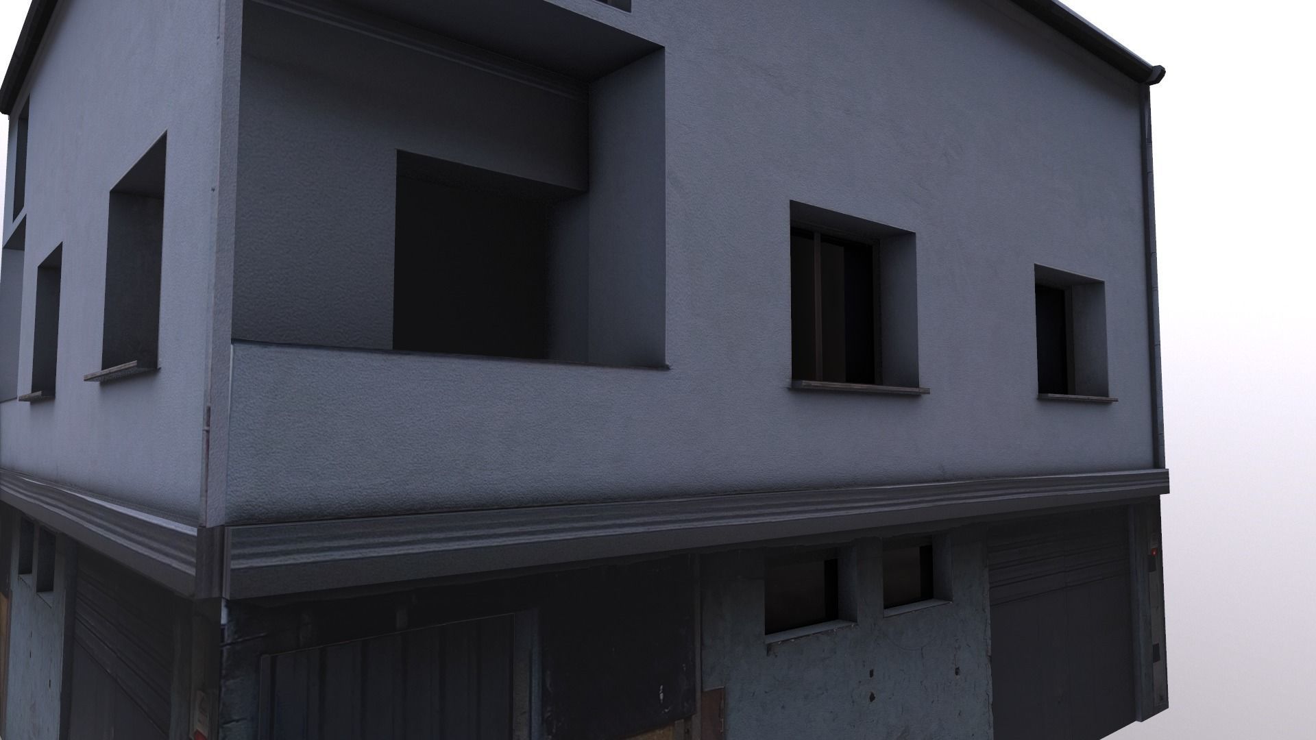 Architectural Building-14 Low-poly 3D model_14