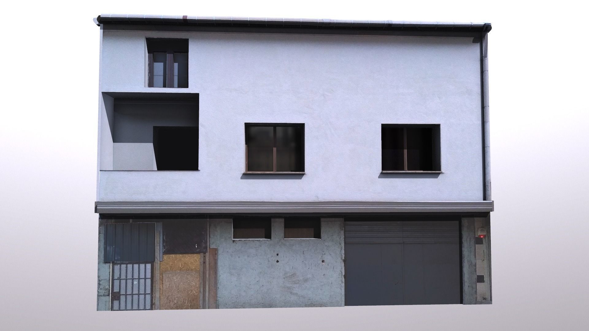 Architectural Building-14 Low-poly 3D model_6